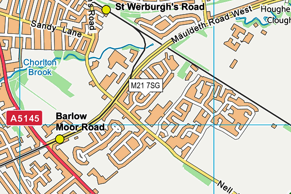 M21 7SG map - OS VectorMap District (Ordnance Survey)