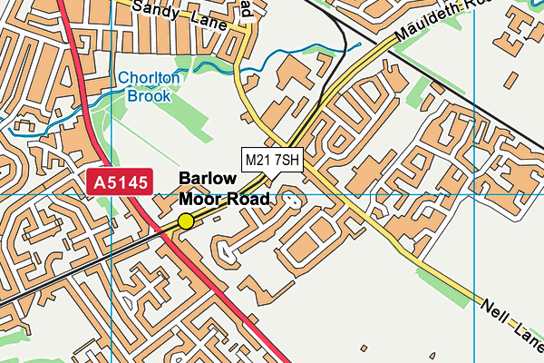 M21 7SH map - OS VectorMap District (Ordnance Survey)