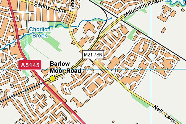 M21 7SN map - OS VectorMap District (Ordnance Survey)