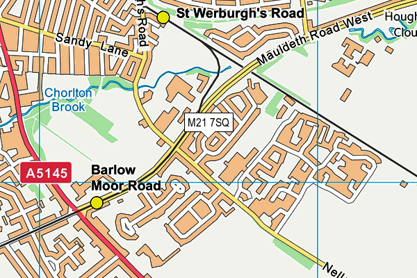 M21 7SQ map - OS VectorMap District (Ordnance Survey)