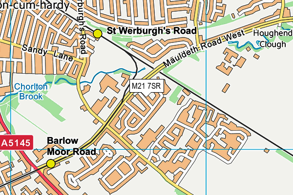 M21 7SR map - OS VectorMap District (Ordnance Survey)