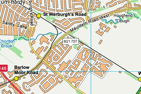 M21 7ST map - OS VectorMap District (Ordnance Survey)