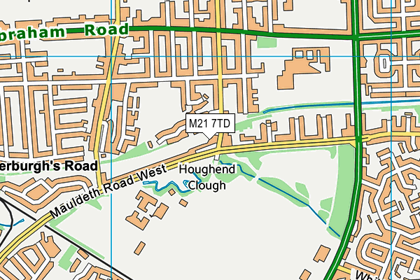 M21 7TD map - OS VectorMap District (Ordnance Survey)