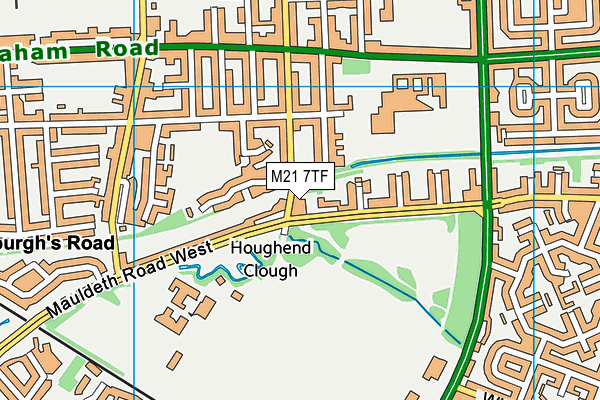 M21 7TF map - OS VectorMap District (Ordnance Survey)