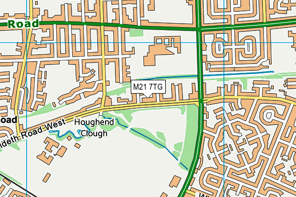 M21 7TG map - OS VectorMap District (Ordnance Survey)