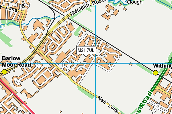 M21 7UL map - OS VectorMap District (Ordnance Survey)