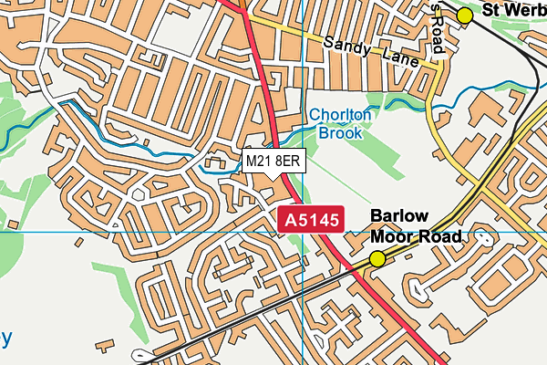 M21 8ER map - OS VectorMap District (Ordnance Survey)