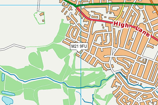 M21 9FU map - OS VectorMap District (Ordnance Survey)