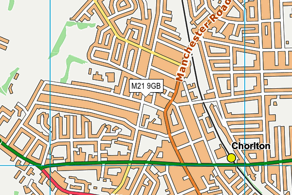 M21 9GB map - OS VectorMap District (Ordnance Survey)