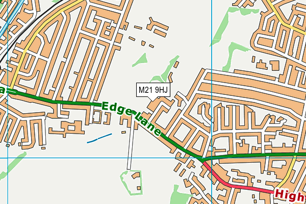 M21 9HJ map - OS VectorMap District (Ordnance Survey)