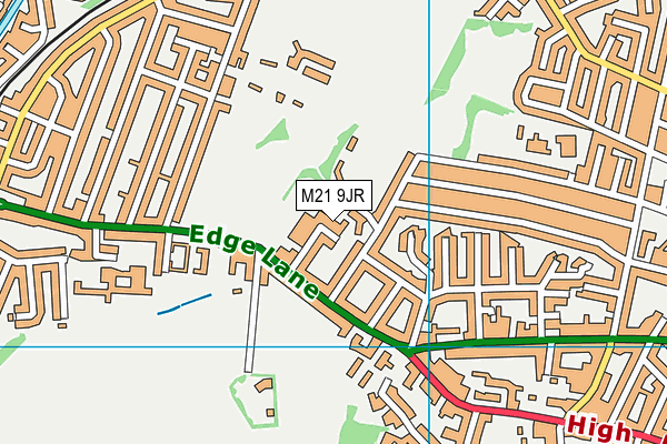 M21 9JR map - OS VectorMap District (Ordnance Survey)