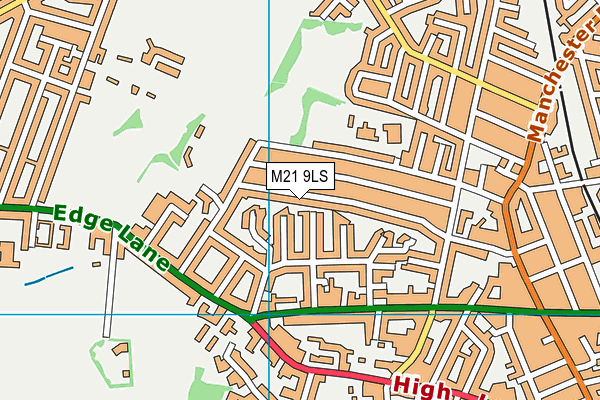 M21 9LS map - OS VectorMap District (Ordnance Survey)