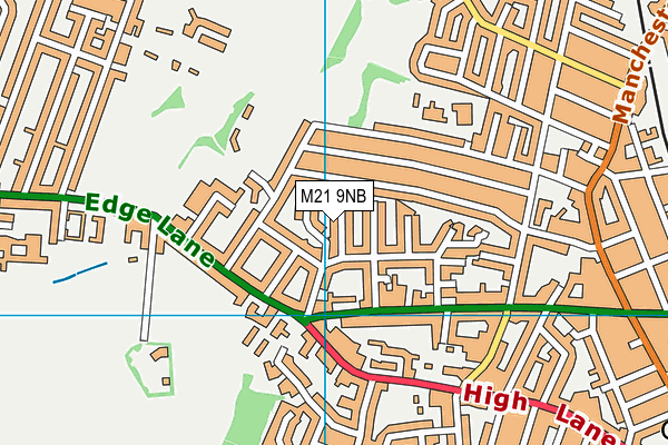 M21 9NB map - OS VectorMap District (Ordnance Survey)