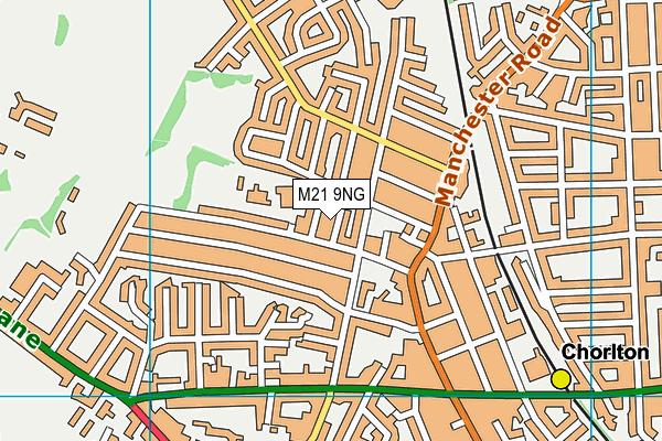 M21 9NG map - OS VectorMap District (Ordnance Survey)