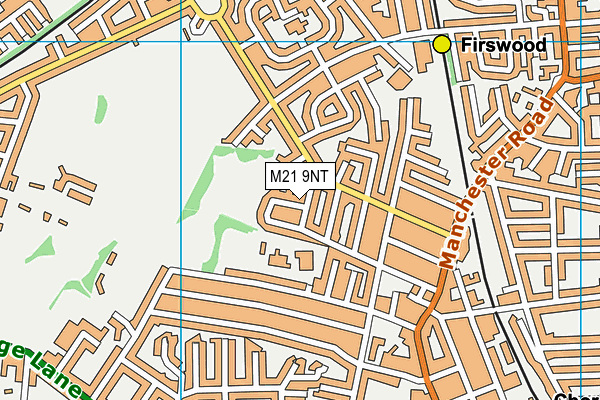 M21 9NT map - OS VectorMap District (Ordnance Survey)