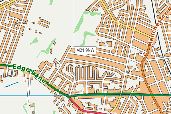 M21 9NW map - OS VectorMap District (Ordnance Survey)