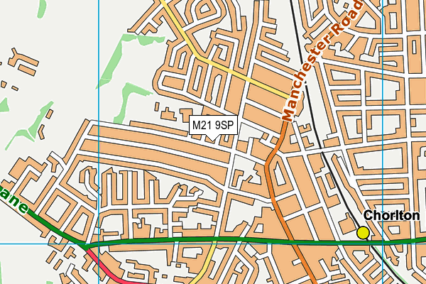 M21 9SP map - OS VectorMap District (Ordnance Survey)