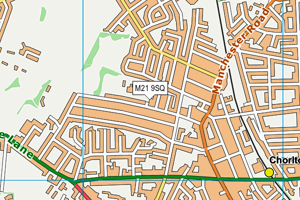M21 9SQ map - OS VectorMap District (Ordnance Survey)