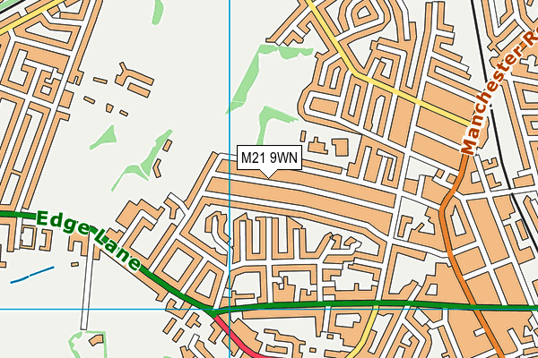 M21 9WN map - OS VectorMap District (Ordnance Survey)