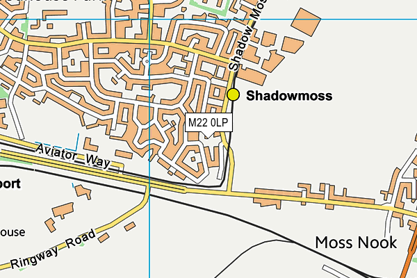 M22 0LP map - OS VectorMap District (Ordnance Survey)