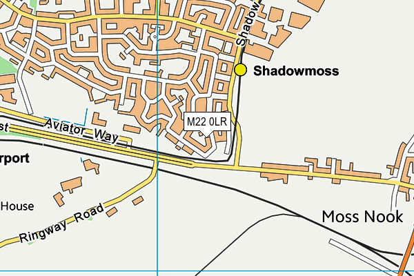 M22 0LR map - OS VectorMap District (Ordnance Survey)