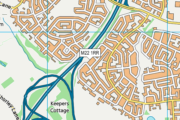 M22 1RR map - OS VectorMap District (Ordnance Survey)