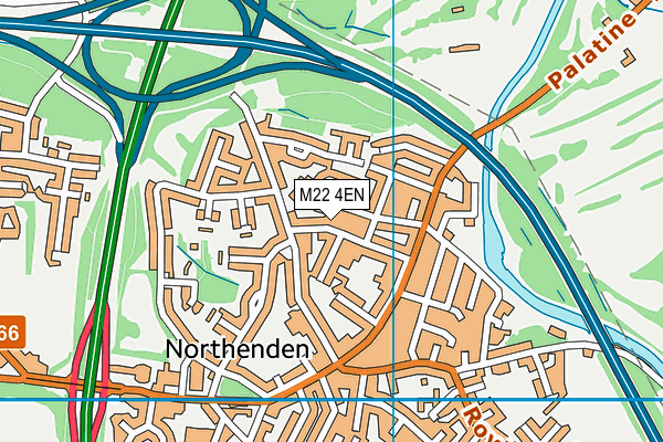 M22 4EN map - OS VectorMap District (Ordnance Survey)