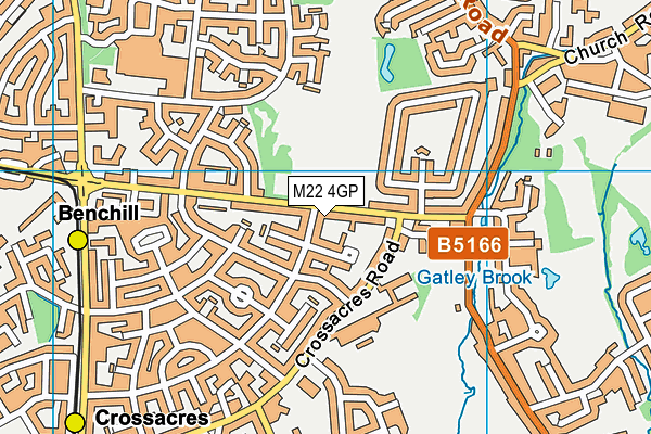 Hollyhedge Park map (M22 4GP) - OS VectorMap District (Ordnance Survey)