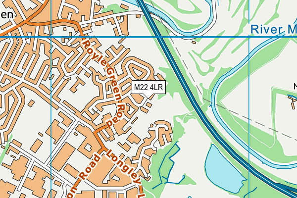 M22 4LR map - OS VectorMap District (Ordnance Survey)