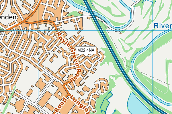 M22 4NA map - OS VectorMap District (Ordnance Survey)