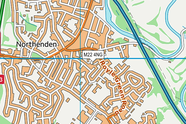 M22 4NG map - OS VectorMap District (Ordnance Survey)