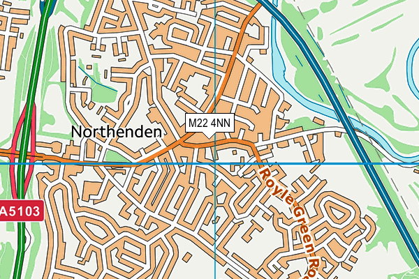 M22 4NN map - OS VectorMap District (Ordnance Survey)