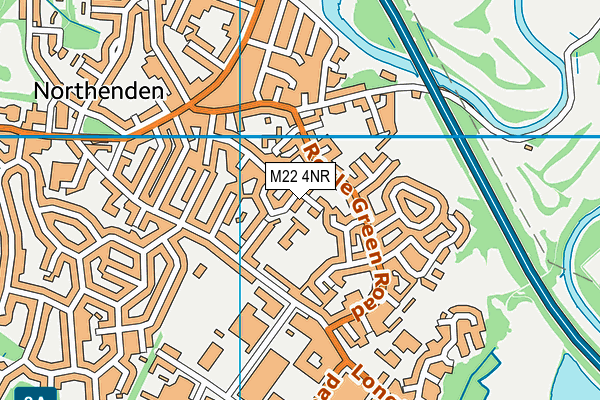 M22 4NR map - OS VectorMap District (Ordnance Survey)