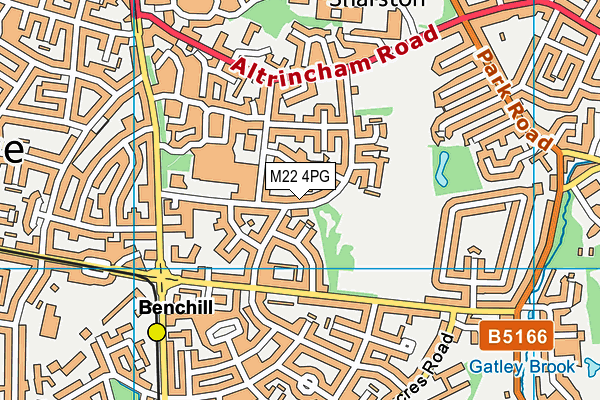 M22 4PG map - OS VectorMap District (Ordnance Survey)