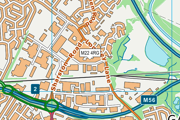 M22 4RG map - OS VectorMap District (Ordnance Survey)