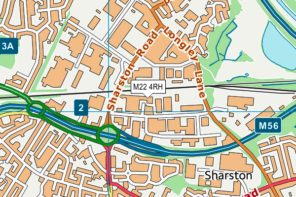 M22 4RH map - OS VectorMap District (Ordnance Survey)