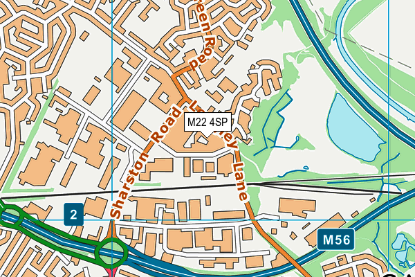 M22 4SP map - OS VectorMap District (Ordnance Survey)