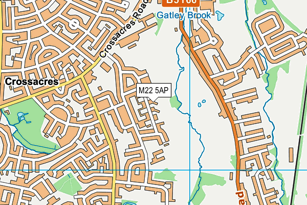 M22 5AP map - OS VectorMap District (Ordnance Survey)