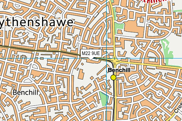The Manchester College - Wythenshawe Campus (Closed) map (M22 9UE) - OS VectorMap District (Ordnance Survey)
