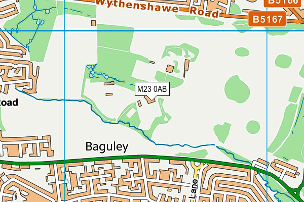 M23 0AB map - OS VectorMap District (Ordnance Survey)