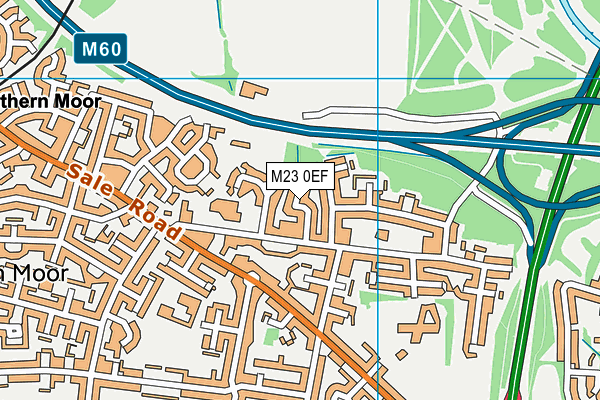 M23 0EF map - OS VectorMap District (Ordnance Survey)
