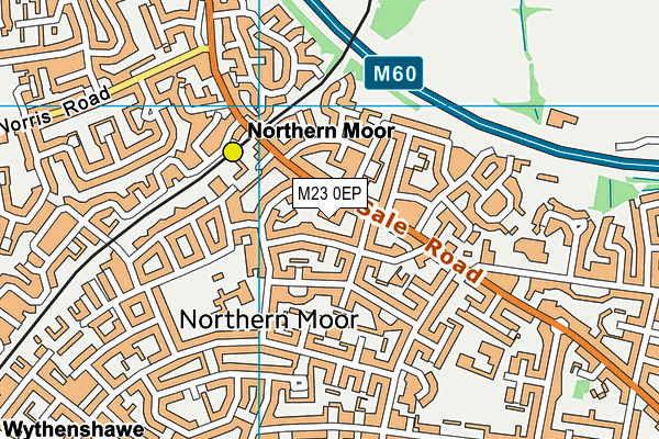 M23 0EP map - OS VectorMap District (Ordnance Survey)