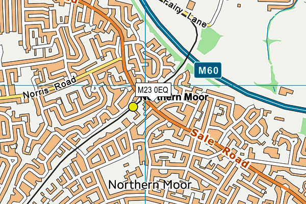 M23 0EQ map - OS VectorMap District (Ordnance Survey)