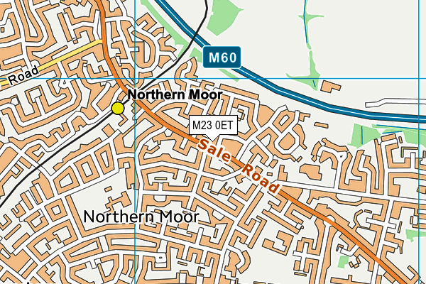 M23 0ET map - OS VectorMap District (Ordnance Survey)