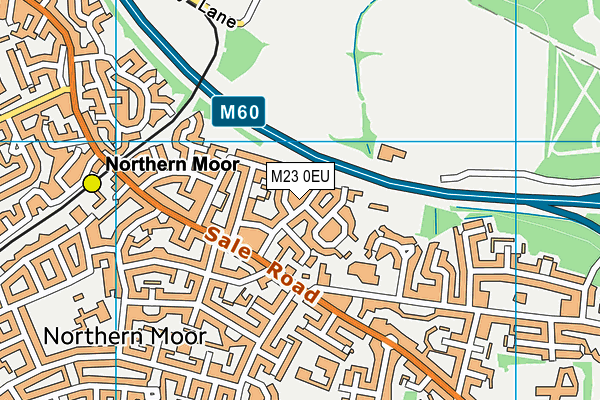 M23 0EU map - OS VectorMap District (Ordnance Survey)