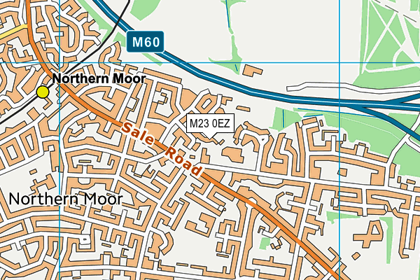 M23 0EZ map - OS VectorMap District (Ordnance Survey)