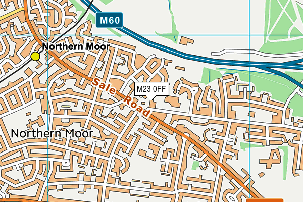Piper Hill High School (Closed) map (M23 0FF) - OS VectorMap District (Ordnance Survey)