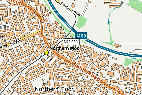 M23 0FG map - OS VectorMap District (Ordnance Survey)