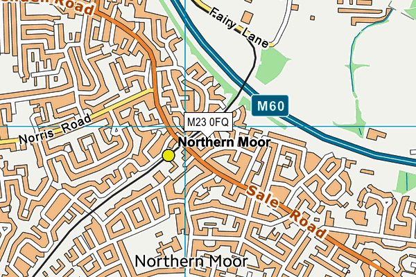 M23 0FQ map - OS VectorMap District (Ordnance Survey)