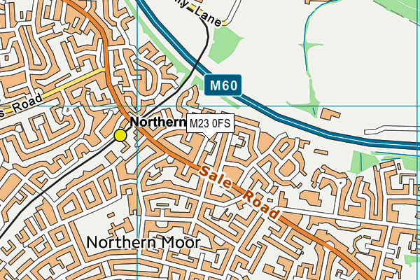 M23 0FS map - OS VectorMap District (Ordnance Survey)